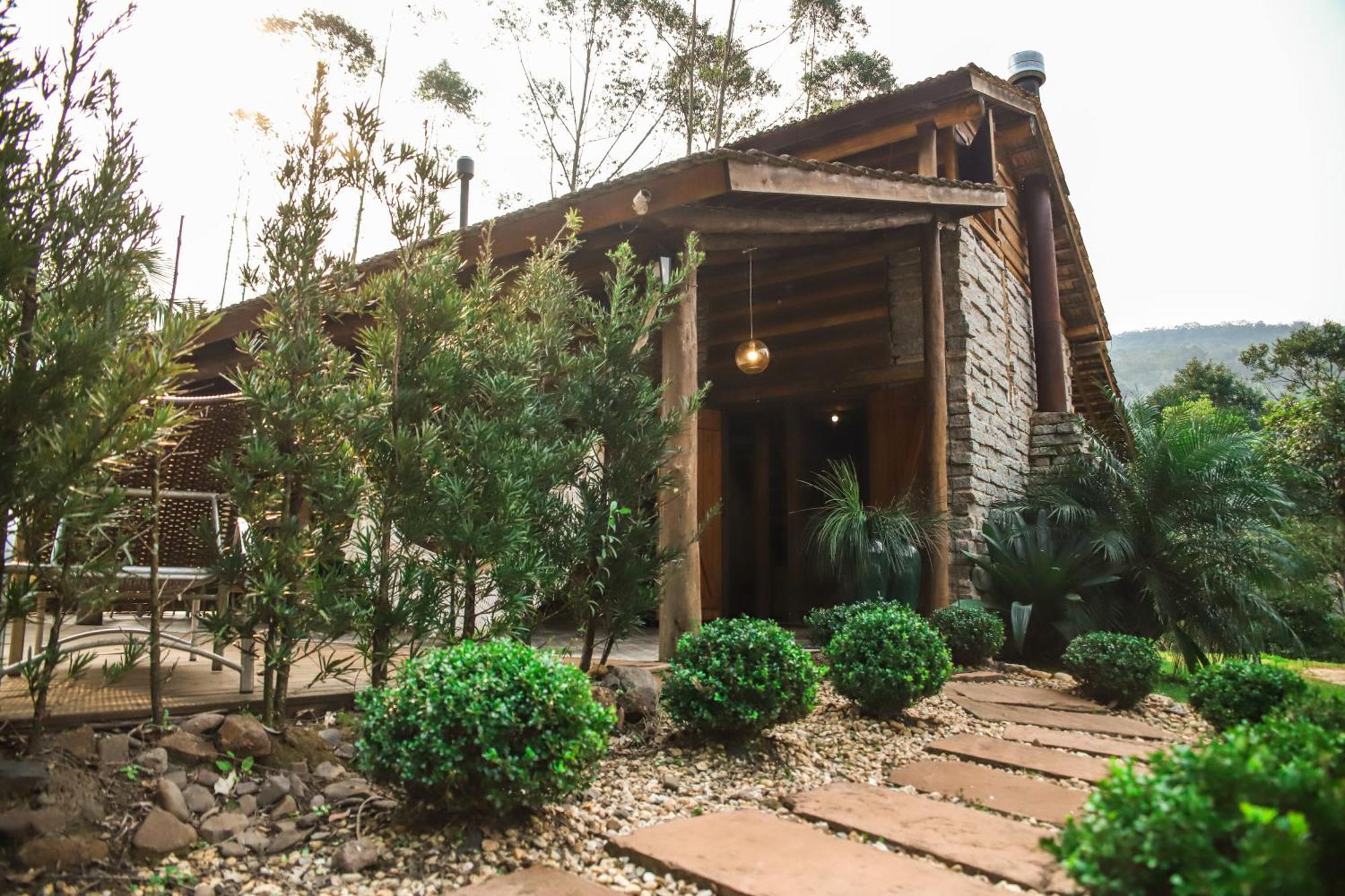 Chale Casa De Pedra, Vivenda Serra Velha, Chales De Montanha Timbe do Sul Dış mekan fotoğraf